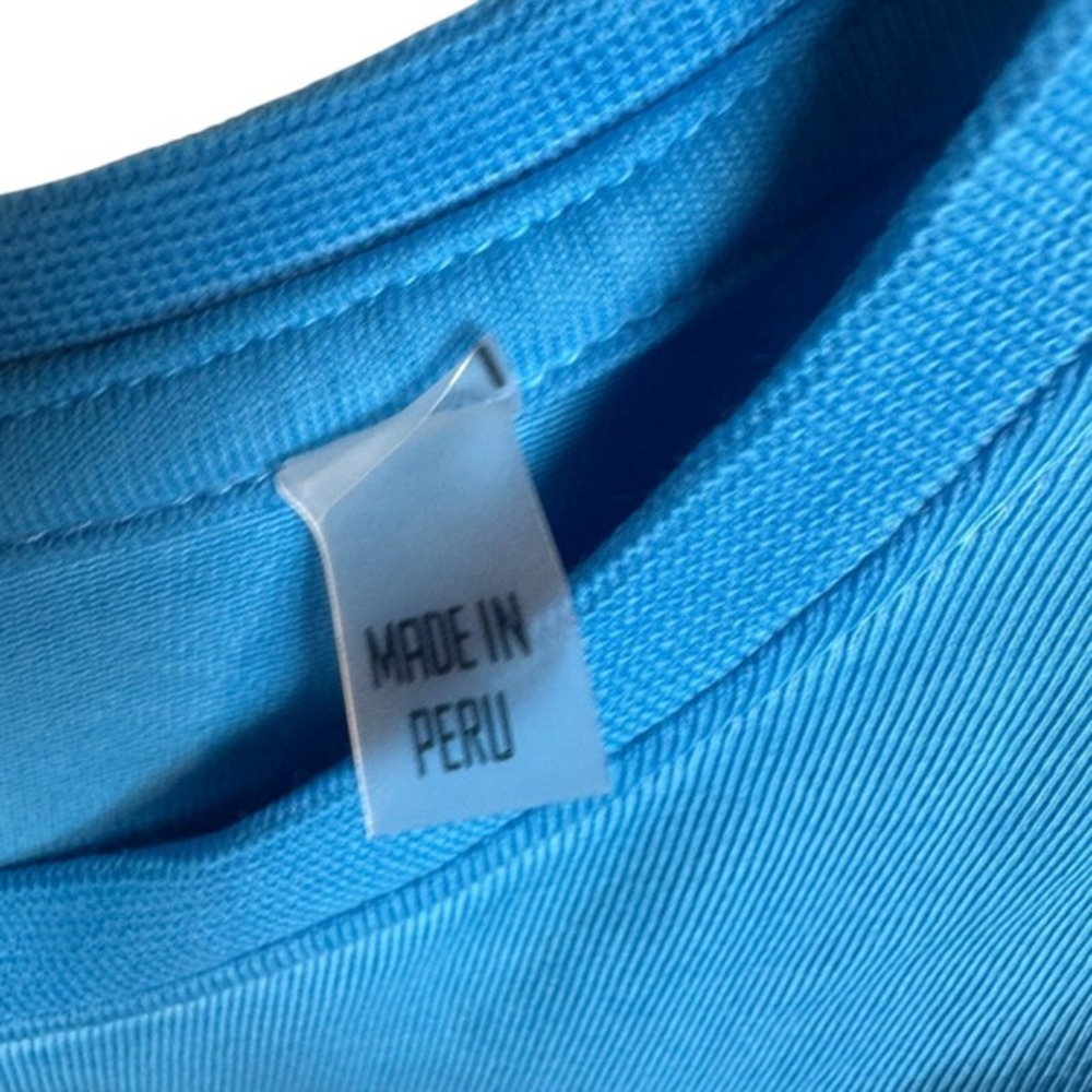 Patrick Assaraf Tank Top Womens Size XS Pima Cotton Blue‎ Workout Performance - Picture 3 of 10